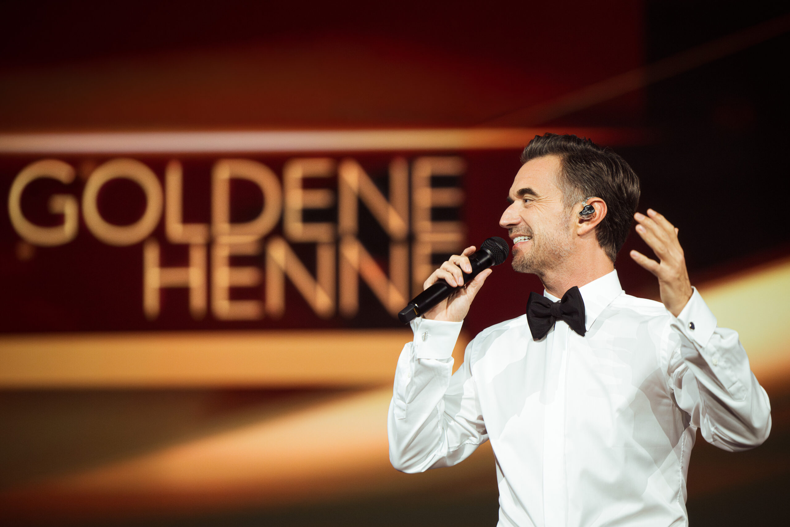 Goldene Henne 2024 Moderator Florian Silbereisen, fotografiert von Niclas Schmidt Eventfotograf Leipzig